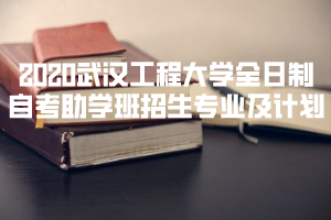 2020武漢工程大學(xué)全日制自考助學(xué)班招生專業(yè)及計劃