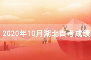 2020年10月湖北自學考試成績什么時候出來