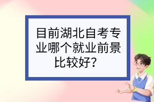 目前湖北自考專業(yè)哪個(gè)就業(yè)前景比較好？