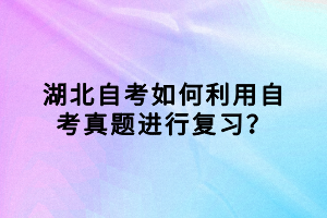 湖北自考如何利用自考真題進行復(fù)習(xí)？