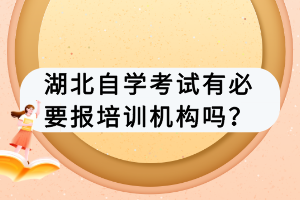 湖北自學(xué)考試有必要報培訓(xùn)機(jī)構(gòu)嗎？