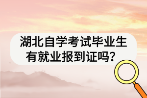 湖北自學(xué)考試畢業(yè)生有就業(yè)報(bào)到證嗎？