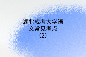 語(yǔ)文常見考點(diǎn)2