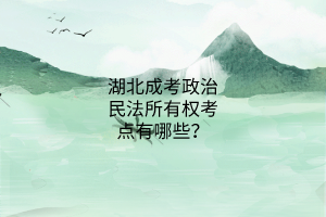 政治考點(diǎn)