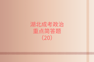 重點簡答題20