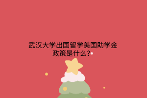 武漢大學(xué)出國(guó)留學(xué)美國(guó)助學(xué)金政策是什么？
