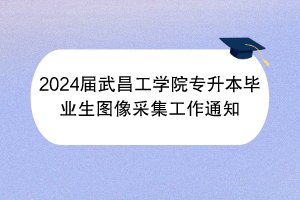 2024屆武昌工學院專升本畢業(yè)生圖像采集工作通知