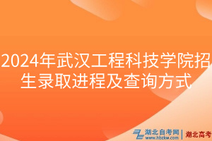 2024年武漢工程科技學院招生錄取進程及查詢方式(1)