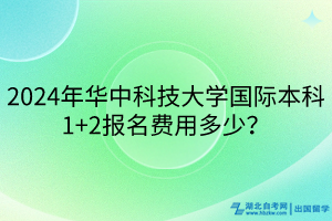 2024年華中科技大學國際本科1+2報名費用多少？