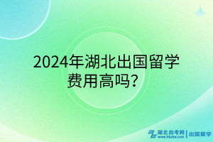 2024年湖北出國留學(xué)費用高嗎？