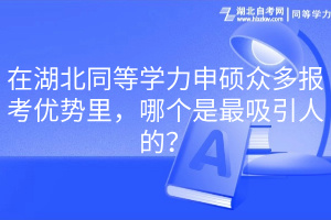 在湖北同等學(xué)力申碩眾多報(bào)考優(yōu)勢(shì)里，哪個(gè)是最吸引人的？