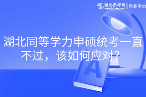 湖北同等學(xué)力申碩統(tǒng)考一直不過，該如何應(yīng)對？