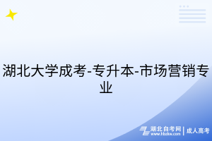 湖北大學成考-專升本-市場營銷專業(yè)