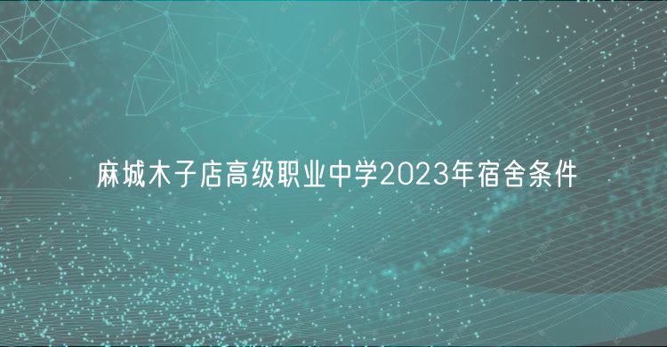 麻城木子店高級(jí)職業(yè)中學(xué)2023年宿舍條件