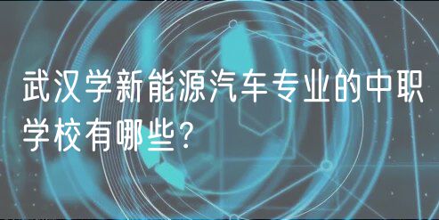 武漢學新能源汽車專業(yè)的中職學校有哪些？