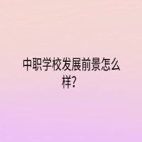 中職學校發(fā)展前景怎么樣？