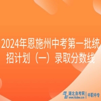 2024年恩施州中考第一批統(tǒng)招計劃（一）錄取分數線