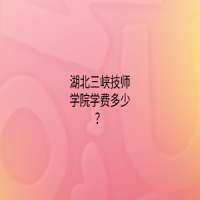 湖北三峽技師學(xué)院學(xué)費(fèi)多少？