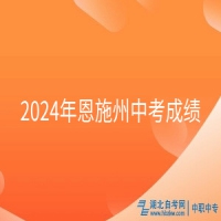 2024年恩施州中考成績