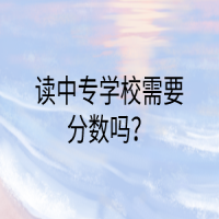 讀中專(zhuān)學(xué)校需要分?jǐn)?shù)嗎？