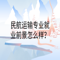 民航運輸專業(yè)就業(yè)前景怎么樣？