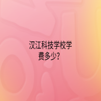 漢江科技學(xué)校學(xué)費多少？