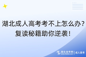 湖北成人高考考不上怎么辦？復(fù)讀秘籍助你逆襲！