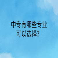 中專有哪些專業(yè)可以選擇？