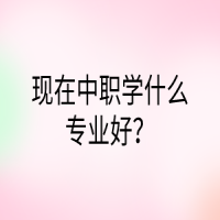 現(xiàn)在中職學什么專業(yè)好？