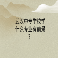 武漢中專學校學什么專業(yè)有前景？