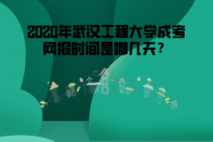 2020年武漢工程大學(xué)成考網(wǎng)報時間是哪幾天？