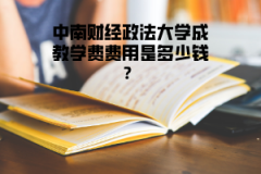 中南財經(jīng)政法大學(xué)成教學(xué)費費用是多少錢？