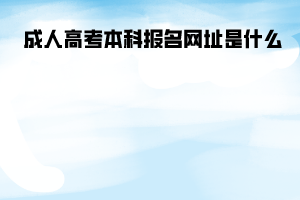 湖北大學(xué)成人高考本科報(bào)名網(wǎng)址是什么