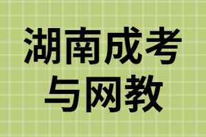 湖南成考與網(wǎng)教之間有哪些差異？