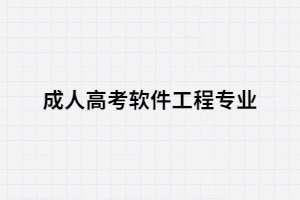 湖南成人高考軟件工程專業(yè)就業(yè)方向有哪些？