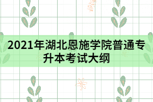 2021年湖北恩施學(xué)院普通專升本《會計學(xué)》考試大綱