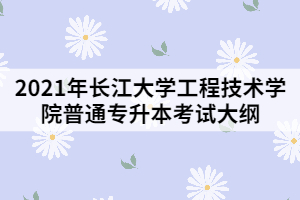 2021年長江大學(xué)工程技術(shù)學(xué)院專升本《綜合英語》考試大綱