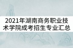 2021年湖南商務(wù)職業(yè)技術(shù)學(xué)院成考招生專業(yè)匯總