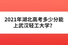 2021年湖北高考多少分能上武漢輕工大學？