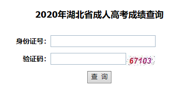 湖北民族大學(xué)成考成績查詢網(wǎng)址入口