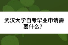 武漢大學(xué)自考畢業(yè)申請(qǐng)需要什么？