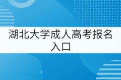  湖北大學(xué)成人高考報名入口