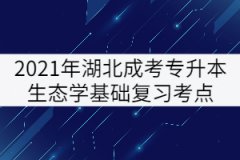 2021年湖北成考專升本生態(tài)學基礎(chǔ)復習考點：能量環(huán)境