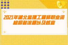 2021年湖北監(jiān)理工程師職業(yè)資格報名流程