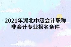 2021年湖北中級會計職稱非會計專業(yè)報名條件