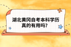 湖北黃岡自考本科學歷真的有用嗎？