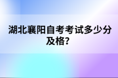 湖北襄陽自考考試多少分及格？