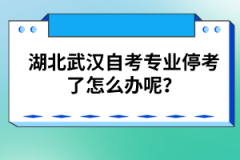 湖北武漢自考專業(yè)?？剂嗽趺崔k呢？