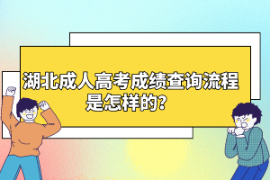 湖北成人高考成績查詢流程是怎樣的？