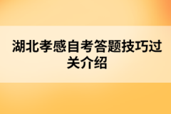 2022年10月湖北孝感自考答題技巧過關介紹